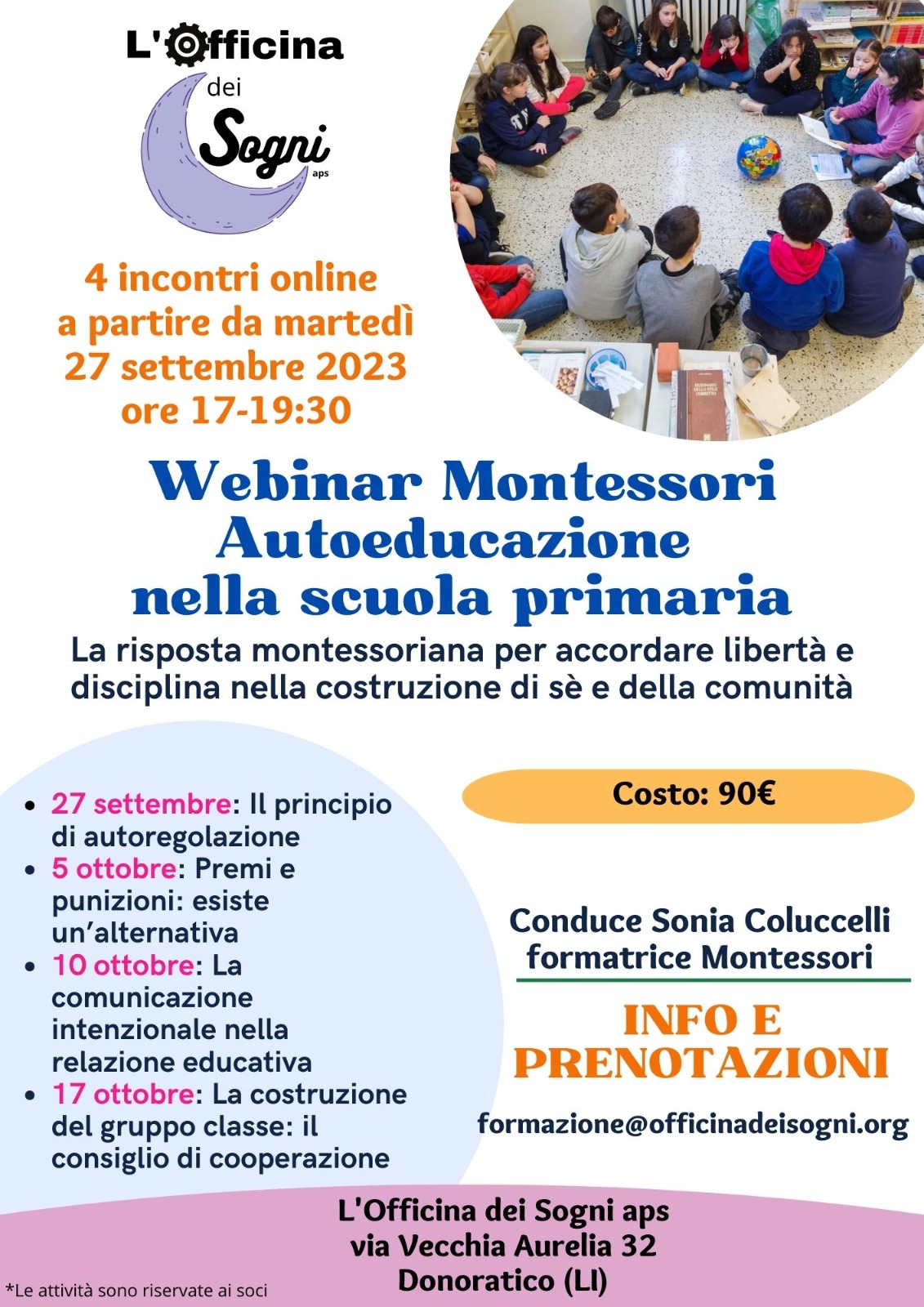 Autoeducazione nella scuola primaria - Webinar Montessori 2023/2024